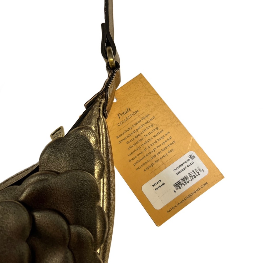 Metallic gold floral Patricia Nash handbag - Picture 5 of 5